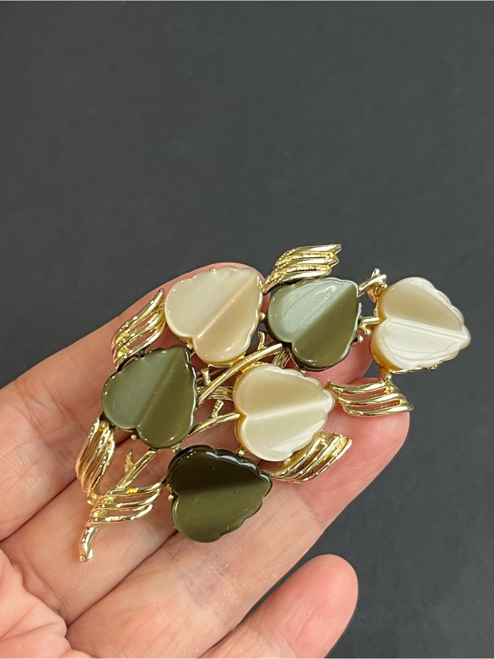 Vintage Coro Pegasus Leaf Brooch | Signed Coro Craft Gold-Tone Pin